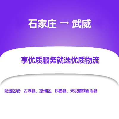 石家莊到武威物流公司-石家莊物流到武威專線（市縣鎮(zhèn)-均可派送）