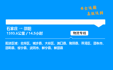 石家莊到邵陽物流專線-專業(yè)承攬石家莊至邵陽貨運-保證時效